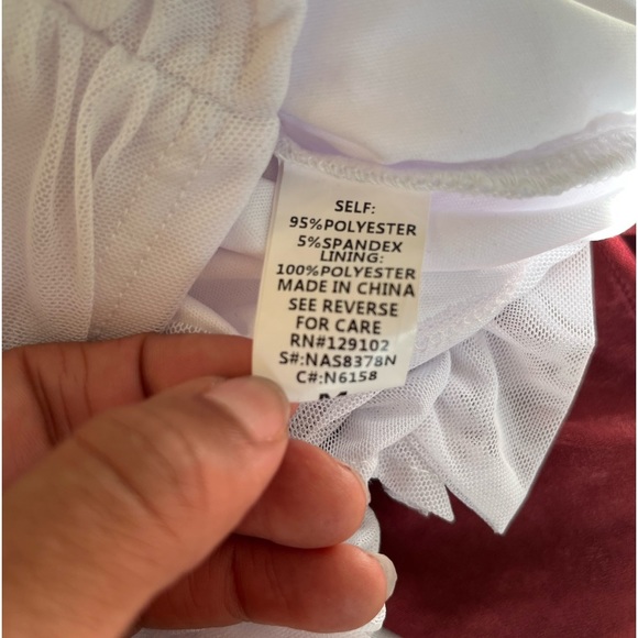 White Ruched & Ruffled Skirt Set by Fashion Nova - Picture 12 of 12